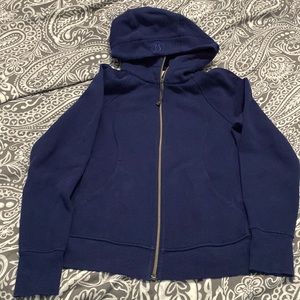 Lululemon full zip scuba Navy
